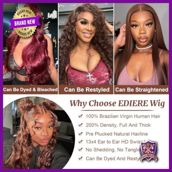 30 Inch Human Hair Lace Front Wig 200 Density Body Wave Pre Plucked main image 4